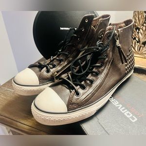 Converse John Varvatos Bouble Zip Hi Men's Sneakers Chocolate 142956C, Size 12